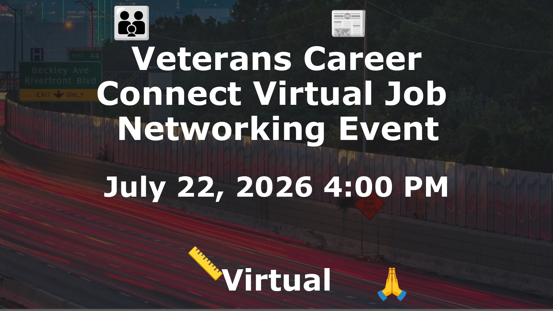 Veterans Career Connect Virtual Job  Networking Event event image